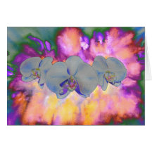 Orquídeas florais tropicais abstrato