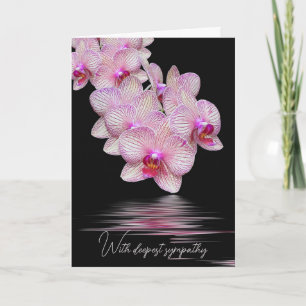 Cartão Orquídeas Rosa de Simpática