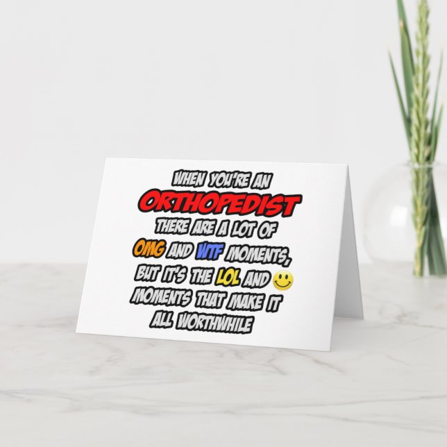 Cartão Ortopedista... OMG WTF LOL (Frente)