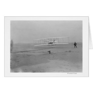 Cartão Orville Wright no primeiro voo a 120 pés