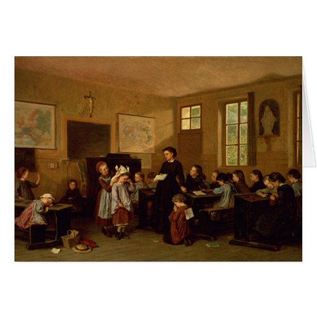 Cartão Os alunos impertinentes (Frente Horizontal)