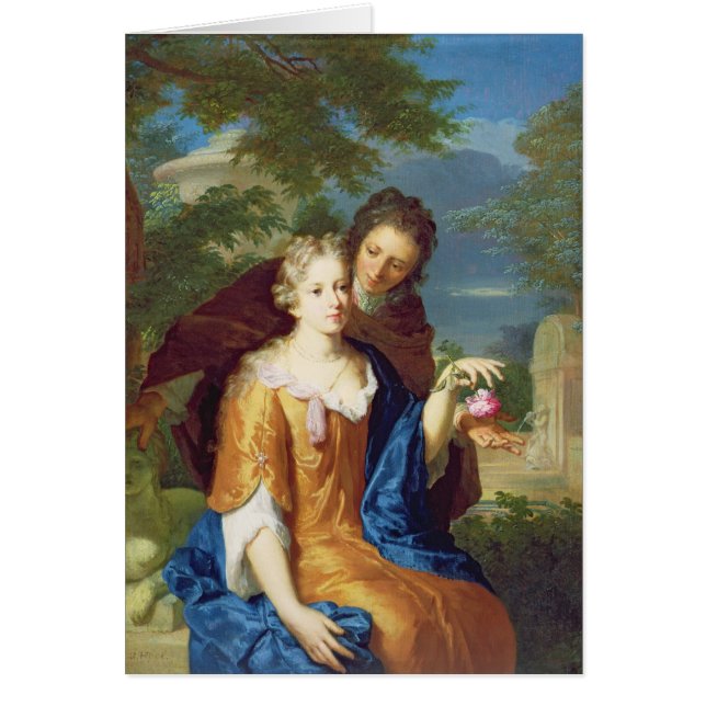 Cartão Os amantes novos (Frente)