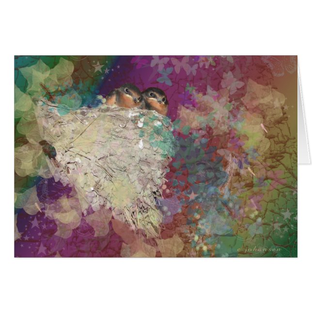 Cartão Os anos 60 da fantasia da andorinha de celeiro (Frente Horizontal)