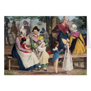 Cartão Os baby-sitter, 1820