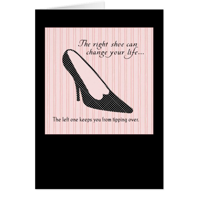 Cartão Os calçados direitos (Frente)