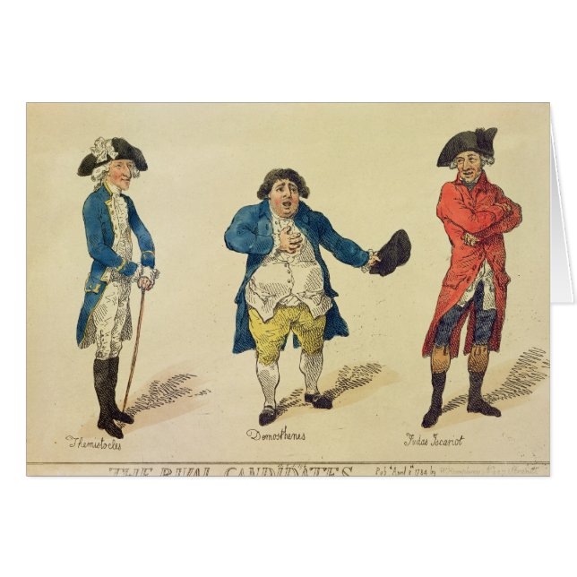 Cartão Os candidatos rivais (Frente Horizontal)