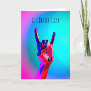 Cartão Os Cavalos do Diabo do Rock do Duro Heavy Metal Ro