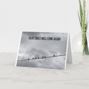 CARTÃO **OS CÉUS AZUIS VOLTARÃO A SER O MEU AMIGO**