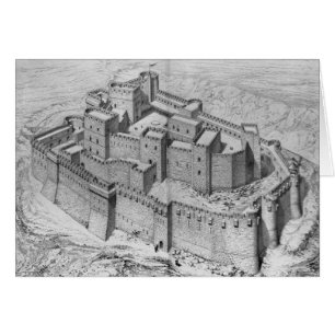 Cartão Os Chevaliers do DES de Krak, reconstrução