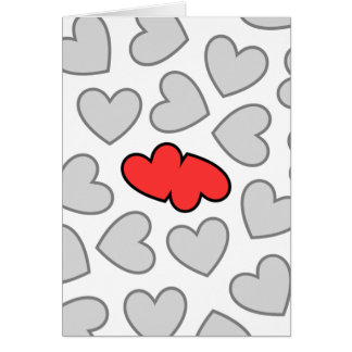 Cartão Os corações colidem