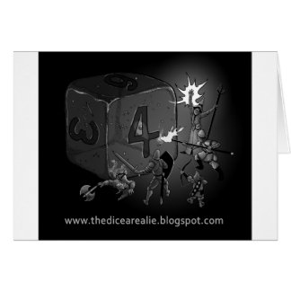 Cartão Os dados são uma mentira