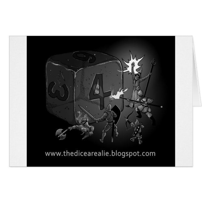 Cartão Os dados são uma mentira (Frente Horizontal)