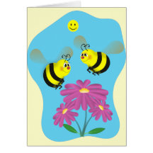 Os desenhos animados Bumble abelhas