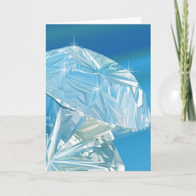 Cartão os diamantes são os melhores amigos das garotas (Frente)