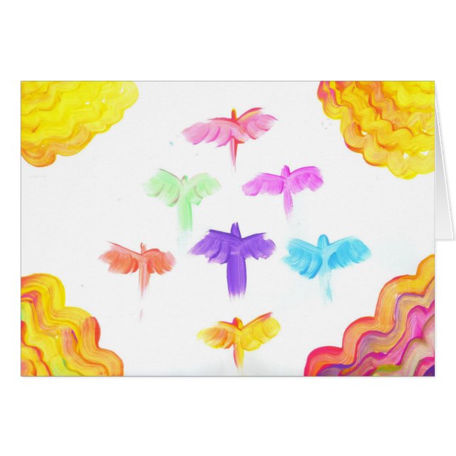 Cartão Os doces molham o artista do autismo (Frente Horizontal)