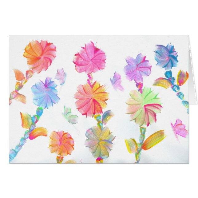 Cartão Os doces molham o artista do autismo (Frente Horizontal)