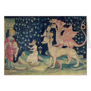 Cartão Os dragões que Vomiting sapos