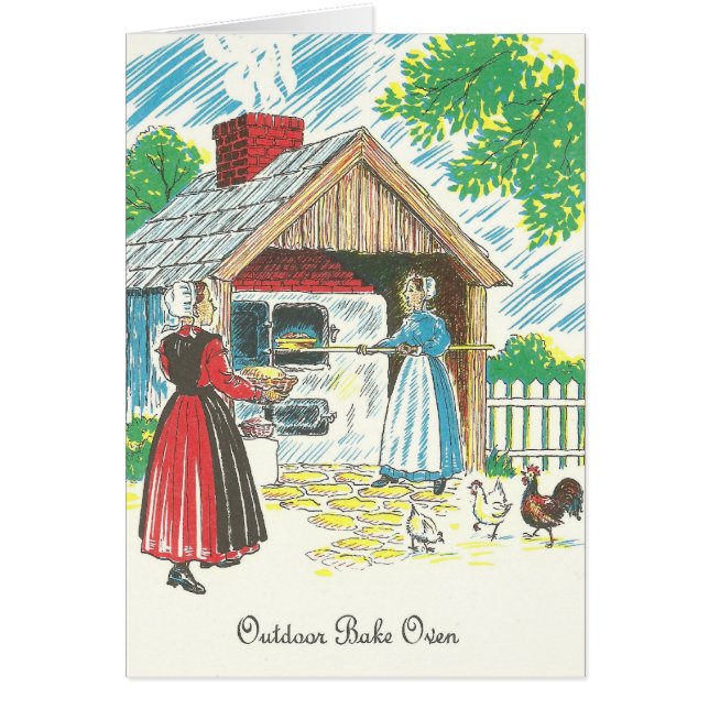 Cartão Os Dutch de Pensilvânia Shoo a receita Bak (Frente)