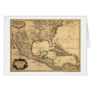 Cartão Os Estados Unidos e mapa do sul de América Centra