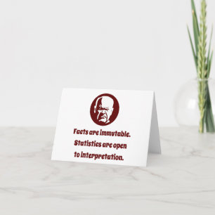 Cartão Os fatos são Imutáveis - Sabedoria