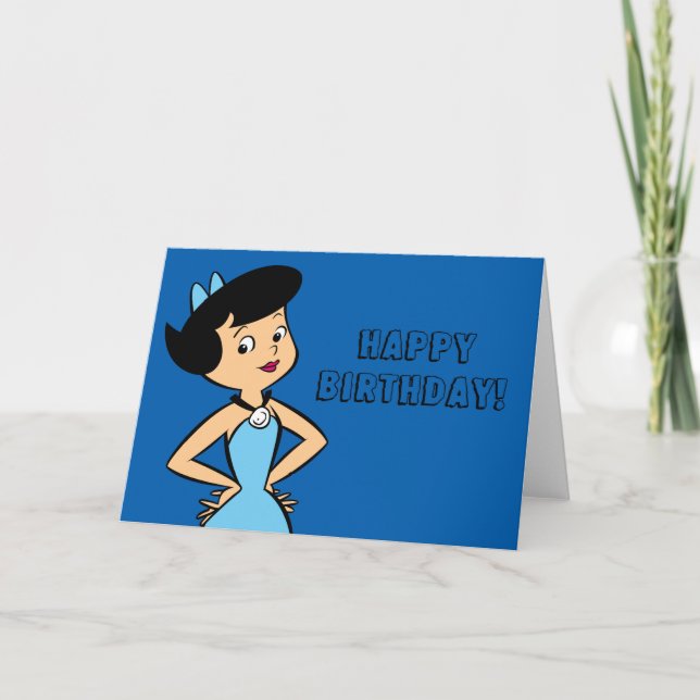 Cartão Os Flintstones | Betty Rubble (Frente)
