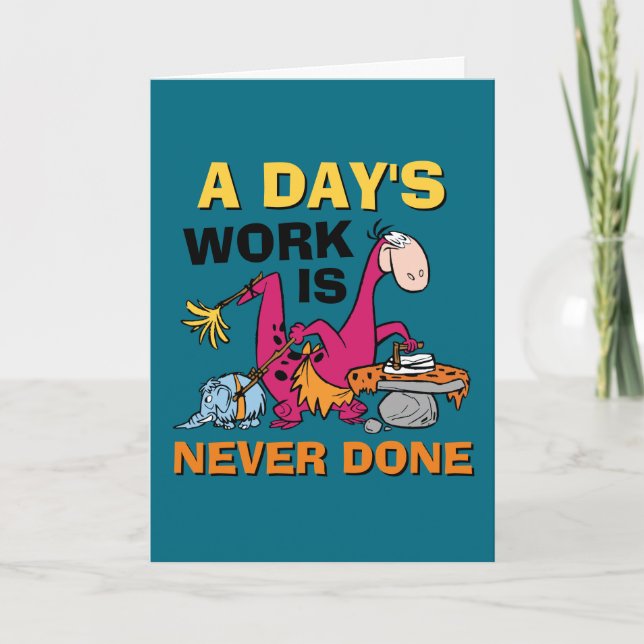 Cartão Os Flintstones | Dino Clearing House (Frente)