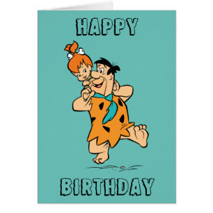 Cartão Os Flintstones Fred & Flintstone dos seixos