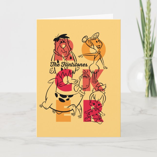 Cartão Os Flintstones | ROCKER (Frente)