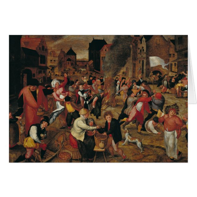 Cartão Os fogos de St Martin (Frente Horizontal)
