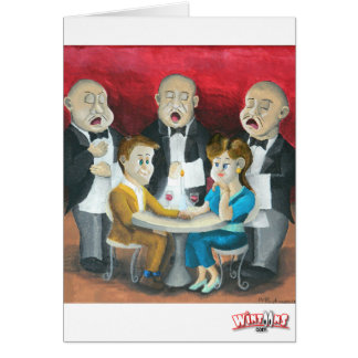 Cartão Os garçons de canto