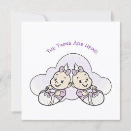 Cartão Os Gêmeos Estão Aqui