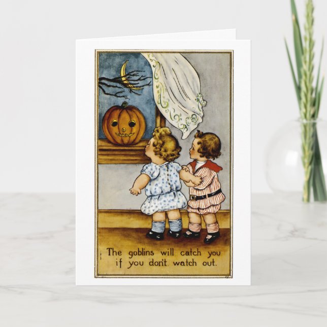 Cartão Os Goblins Vão Te Pegar! (Frente)