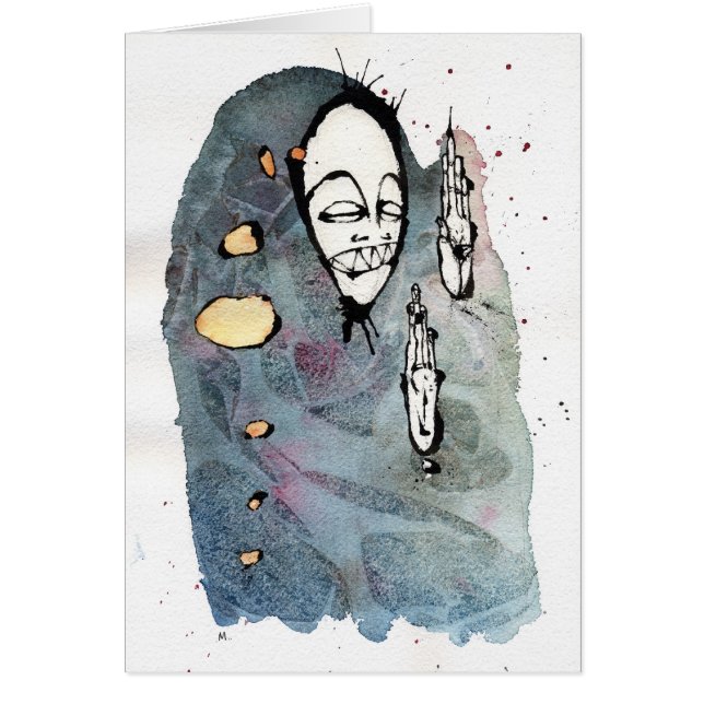 Cartão os guerreiros um (Frente)