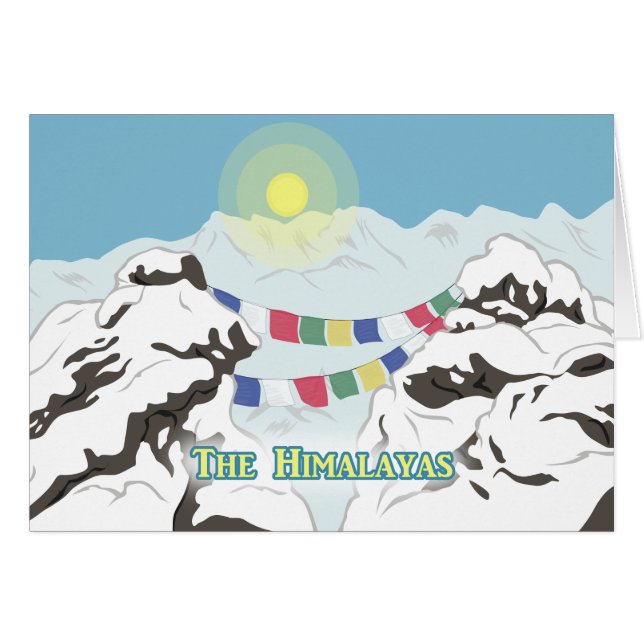 Cartão Os Himalayas (Frente Horizontal)