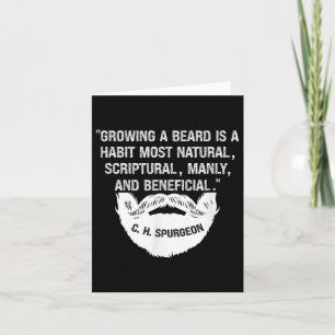 Cartão Os Homens Que Cultivam Uma Barba São Naturais; Man