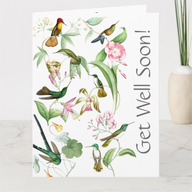Cartão Os Hummingbird Surgem Bem Em Breve De Todos Nós. (Frente)