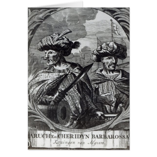 Cartão Os irmãos de Barbarossa (Frente)