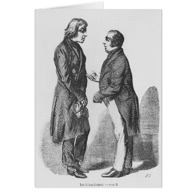 Cartão Os irmãos de Cointet (Frente)