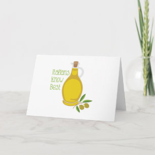 Cartão Os italianos conhecem melhor