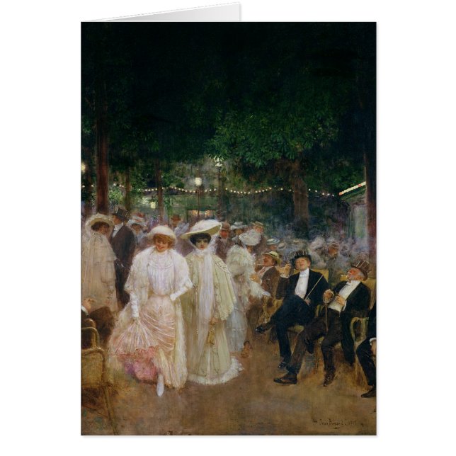 Cartão Os jardins de Paris, ou as belezas do (Frente)