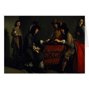 Cartão Os jogadores da gamão