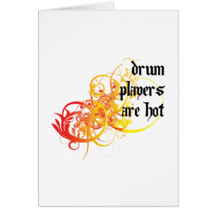 Cartão Os jogadores do cilindro estão quentes