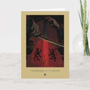 Cartão Os Lannisters Enviam Seus Regozijos