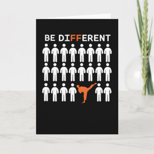 Cartão Os Lutadores de Karatê São Diferentes!