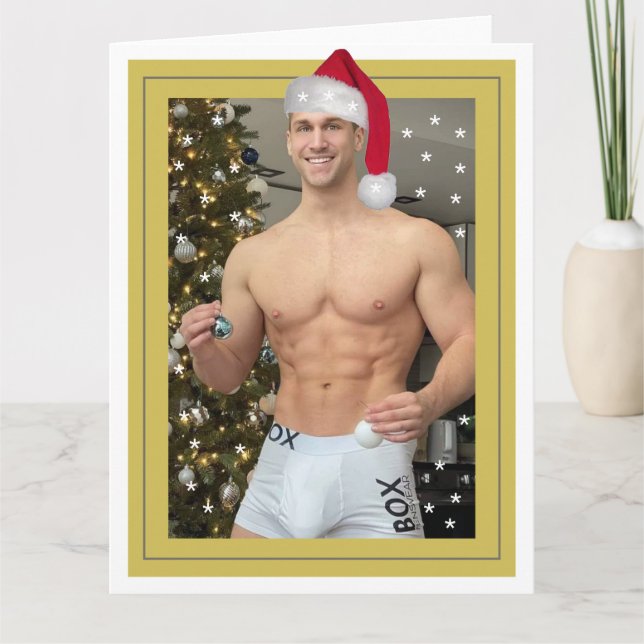 Cartão Os Maiores Cachorros Do Planeta! Papais noeis de N (Frente)