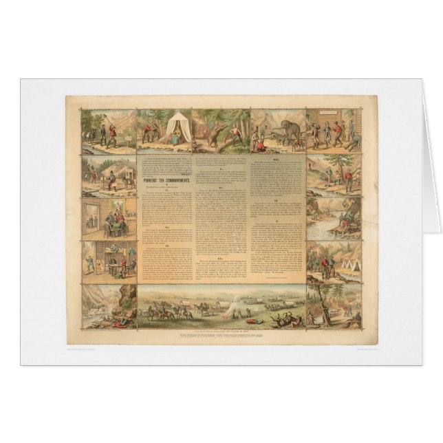 Cartão Os mandamentos do mineiro dez (1081A) (Frente Horizontal)