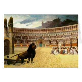 Cartão Os mártir cristãos duram a oração