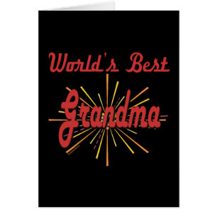 Cartão Os melhores presentes da avó