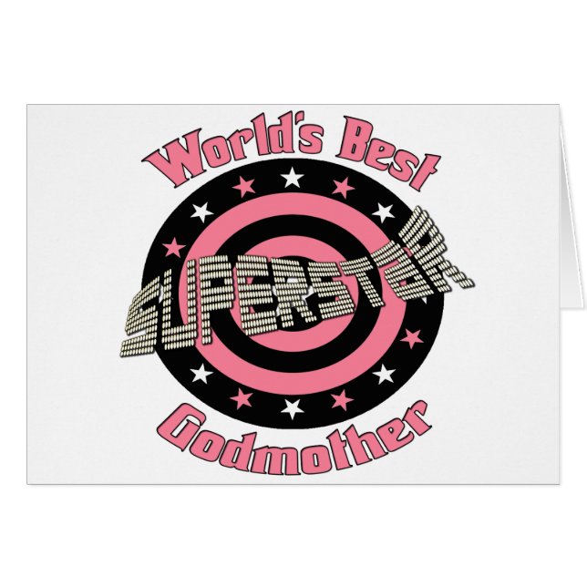 Cartão Os melhores presentes da madrinha (Frente Horizontal)