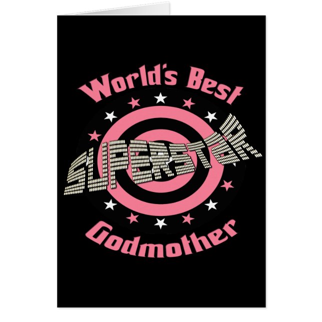 Cartão Os melhores presentes da madrinha (Frente)